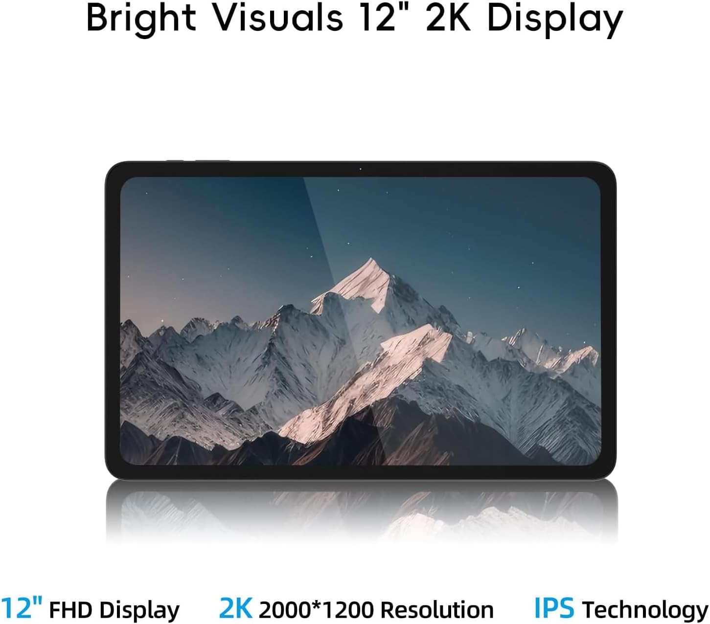 2-in-1 Laptop/Tablet, 10.1" FHD IPS Touchscreen, 8GB RAM 256GB SSD | Windows 11 Tablet with Magnetic Keyboard, 6500Y CPU, USB-C, 2 Stereo Speakers, for Home Office Students Business - Image 3